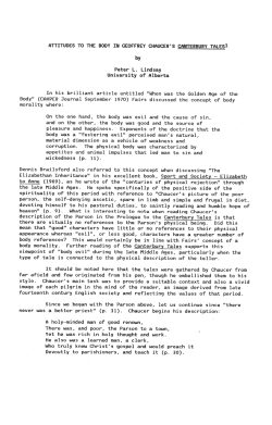 YTTINDES TO THE BODY IN GEOFFREY