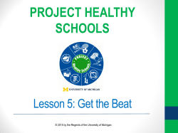 Heart rate - Project Healthy Schools