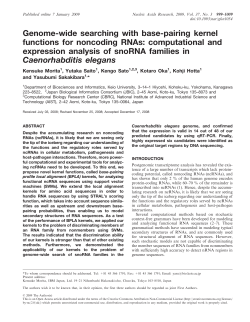 Genome-wide searching with base-pairing kernel functions for