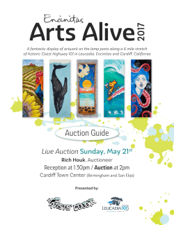 Auction Guide - 101 Artists` Colony