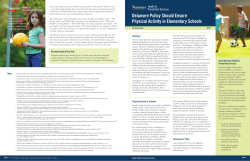 Delaware Policy Should Ensure Physical Activity in Elementary