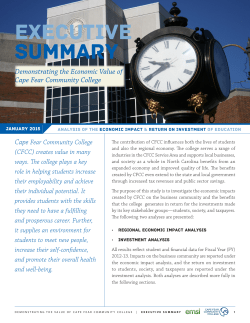 executive summary - Cape Fear Community College