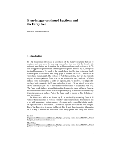 Even-integer continued fractions and the Farey tree