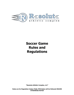 Soccer Game Rules and Regulations
