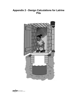 Latrine pit&mdash;design calculations