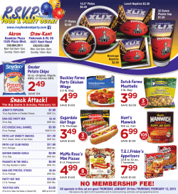 Snack Attack! - RSVP Food and Party Outlet