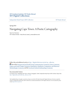 Navigating Cape Town: A Poetic Cartography