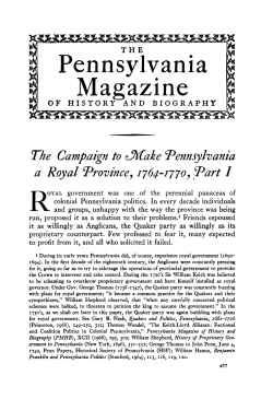 Pennsylvania Magazine - Open Journal Systems
