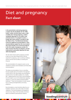 Diet and pregnancy