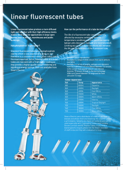 Linear Fluorescent Tubes
