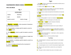 Pg. 1 FILL-IN THE-BLANK 4. Electric charges Pg.2