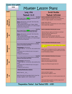 Mueller Lesson Plans