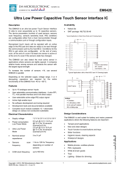 EM6420 Data Sheet - EM Microelectronic
