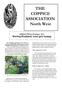Summer 2011 - Coppice Association North West