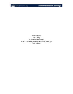 Instructions For Using Electronic Manuals CSCC Aviation