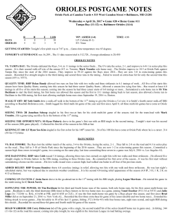 orioles postgame notes