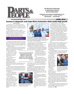 Increase in diagnostic work helps Morris Automotive attain double