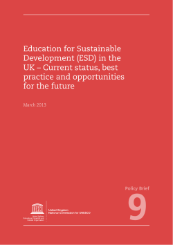 Education for Sustainable Development (ESD)
