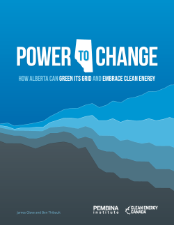 Power to Change - Pembina Institute