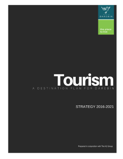 Tourism: A Destination Plan for Darebin 1