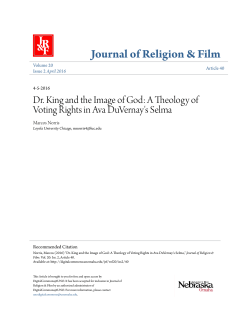 Dr. King and the Image of God: A Theology of Voting Rights in Ava