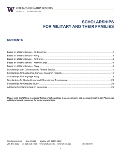 scholarships for military and their families