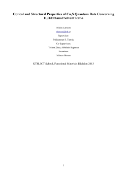 Optical and Structural Properties of CuxS Quantum Dots Concerning