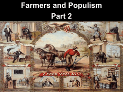 Farmers and Populism Part 2