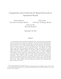 Competition and Crowd-out for Brand Keywords in Sponsored Search
