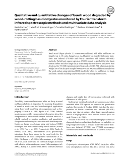 Qualitative and quantitative changes of beech wood degraded by