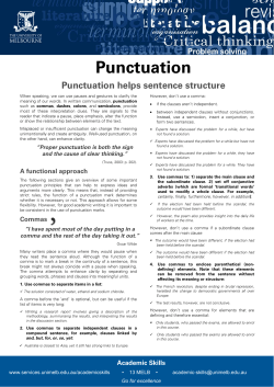 Punctuation