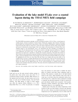 Evaluation of the lake model FLake over a coastal lagoon