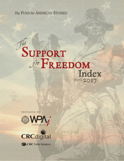 The Support for Freedom Index - The Fund for American Studies