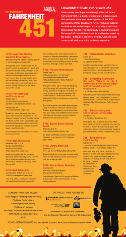 COMMUNITY READ: Fahrenheit 451