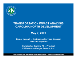 of the Transportation Impact Analysis, 5/7/2009