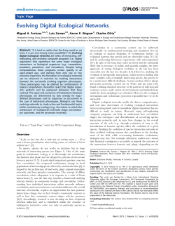 Evolving Digital Ecological Networks