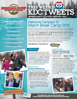 March Break Camp 2015