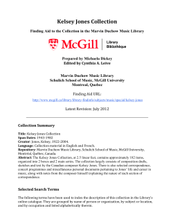 Kelsey Jones Collection Finding Aid