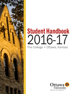 Student Handbook - Ottawa University
