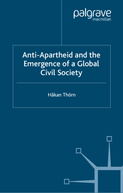 Anti-Apartheid and the Emergence of a Global Civil Society