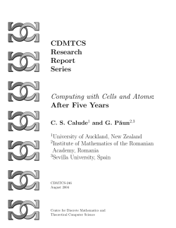 Computing with Cells and Atoms: After Five Years