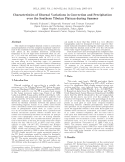 Characteristics of Diurnal Variations in Convection and Precipitation