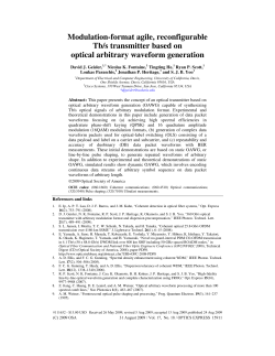 Modulation-format agile, reconfigurable Tb/s transmitter based on