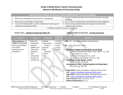 Grade 2 Mathematics Teacher Planning Guide