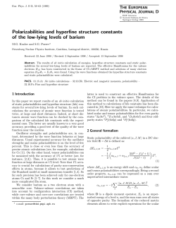 Polarizabilities of the low-lying levels of Barium