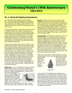 Along the Rippling Susquehanna