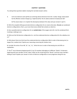 CHAPTER 7 QUESTIONS Try solving these questions before