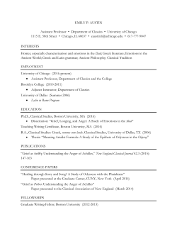 Austin CV - Chicago Classics!