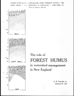 forest humus - Northern Research Station