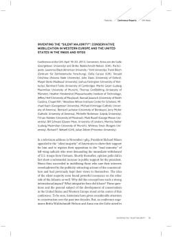 inventing the &ldquo;silent majority&rdquo;: conservative mobilization in western